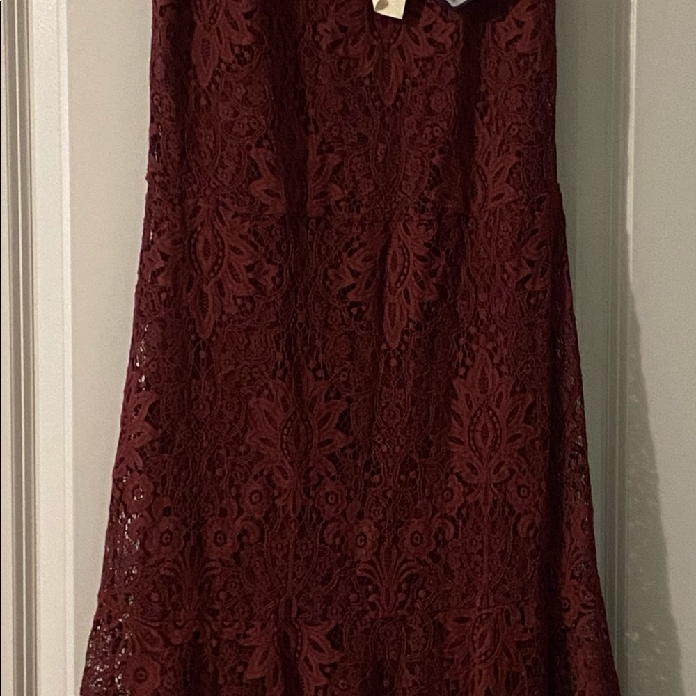 Burgundy Alda ferry tickets dress size m